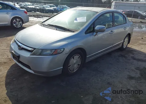 2006 Honda Civic Hybrid from USA, damaged, VIN JHMFA36296S003654